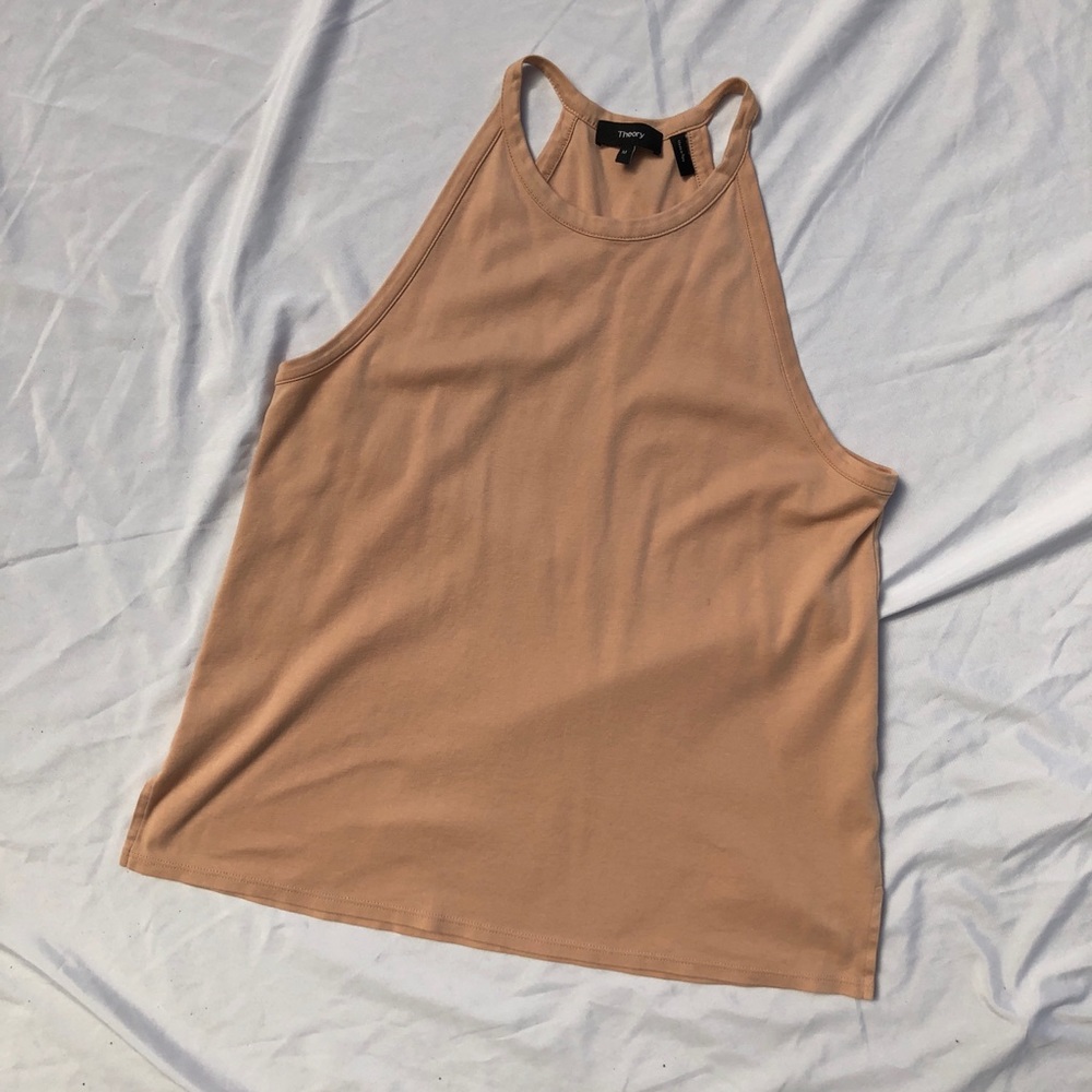LAST CHANCE Theory peach-colored top